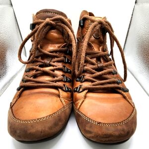 PIKOLINOS Women's Brown Lace Up Boots